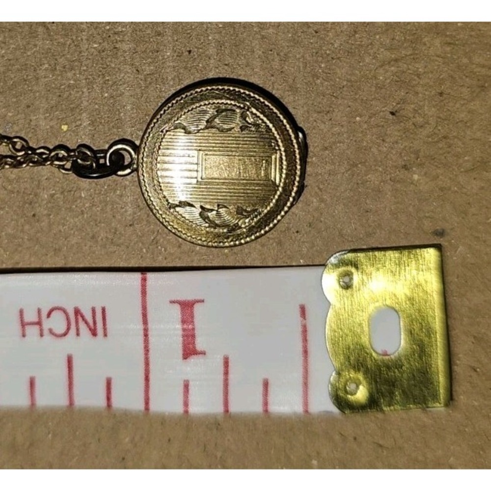 Vintage LeStage 1/20 12K GF Gold Filled Dainty Locket Pendant - Picture 8 of 8